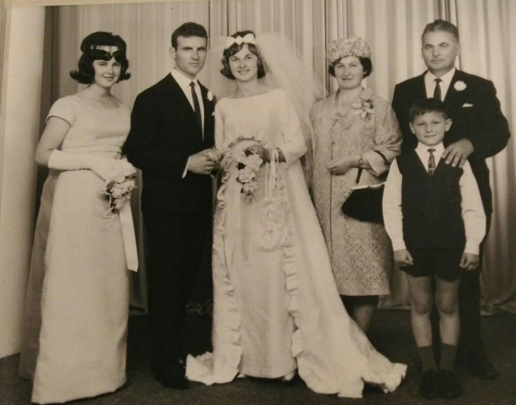 Terry Zampin & Lui Mazzarolo's wedding day 5 December 1965